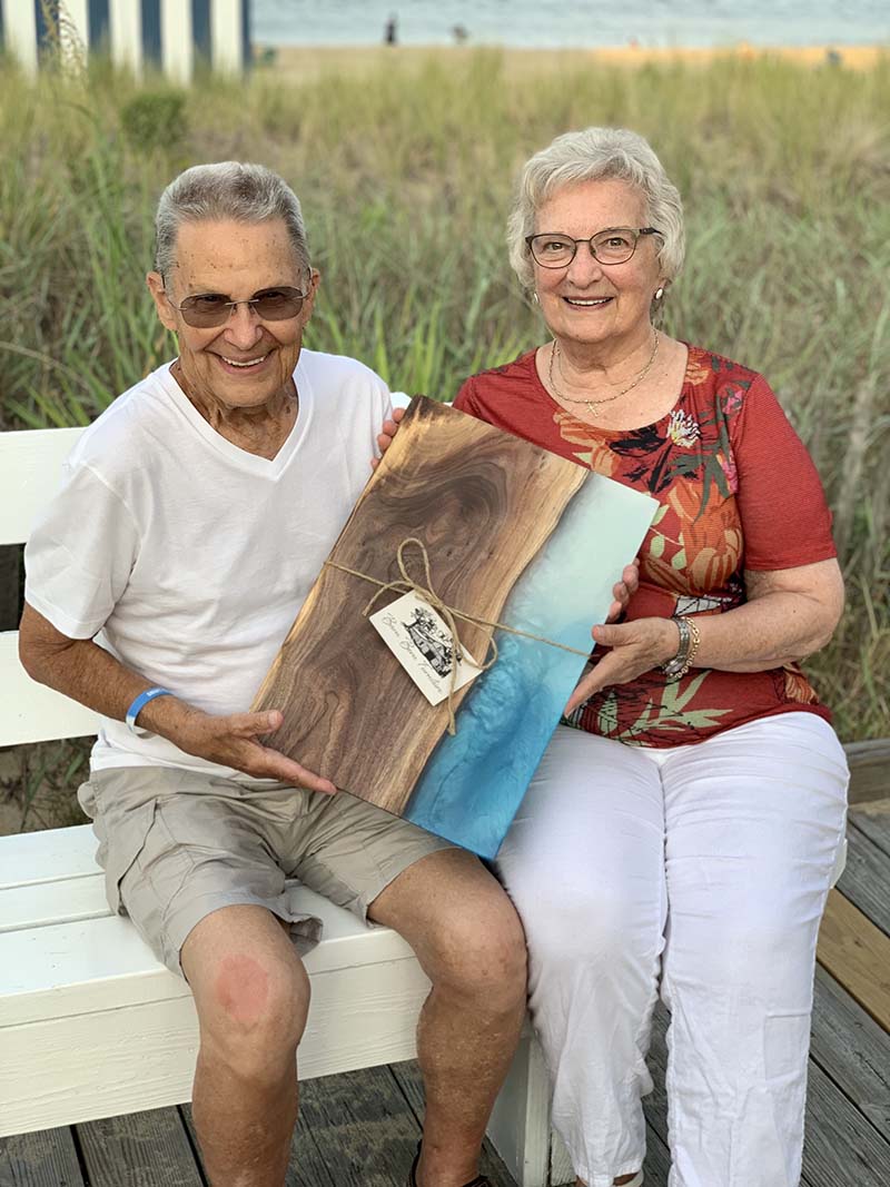 Couple Receiving a Board Gift