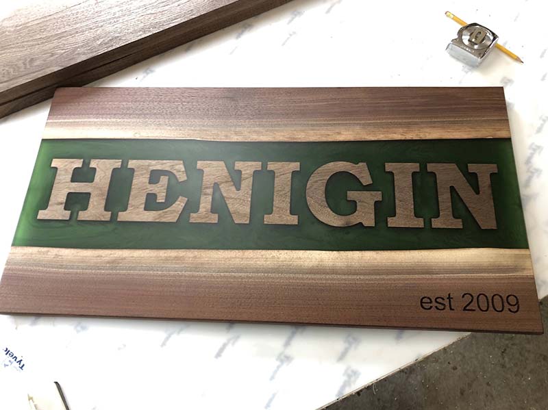 Green Epoxy Personalized Board