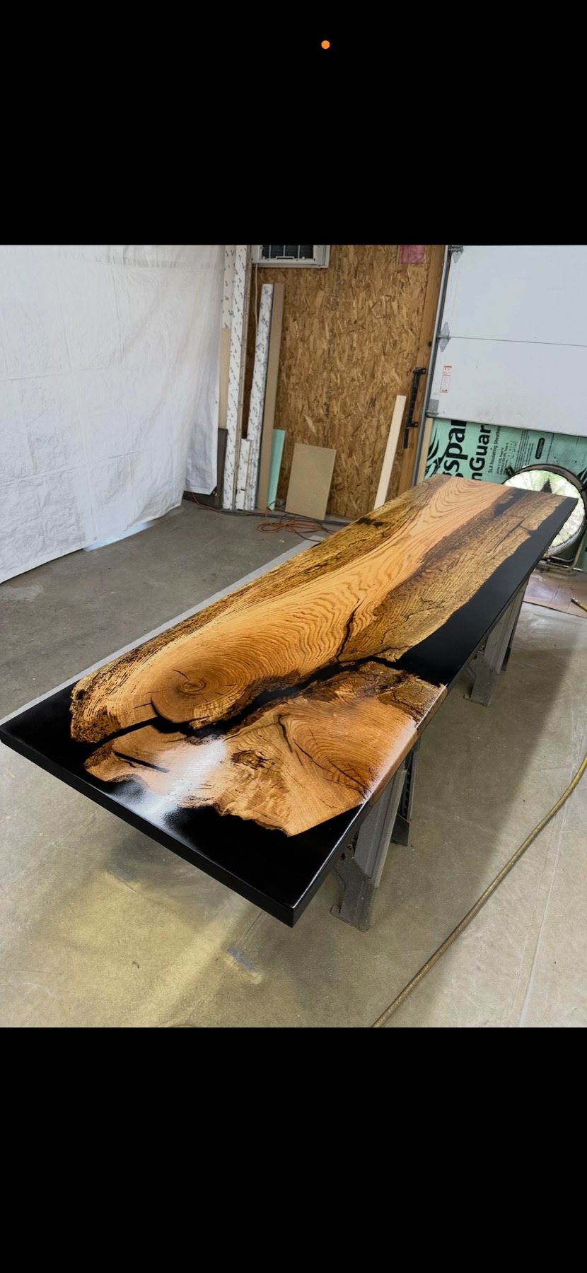Live-Edge Walnut River Table
