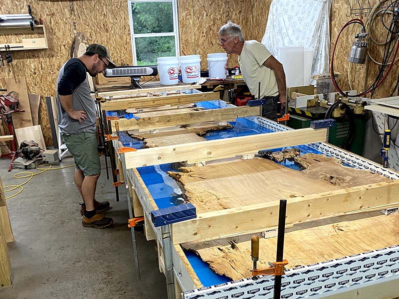 Cottonwood Epoxy Conference Table photo 4