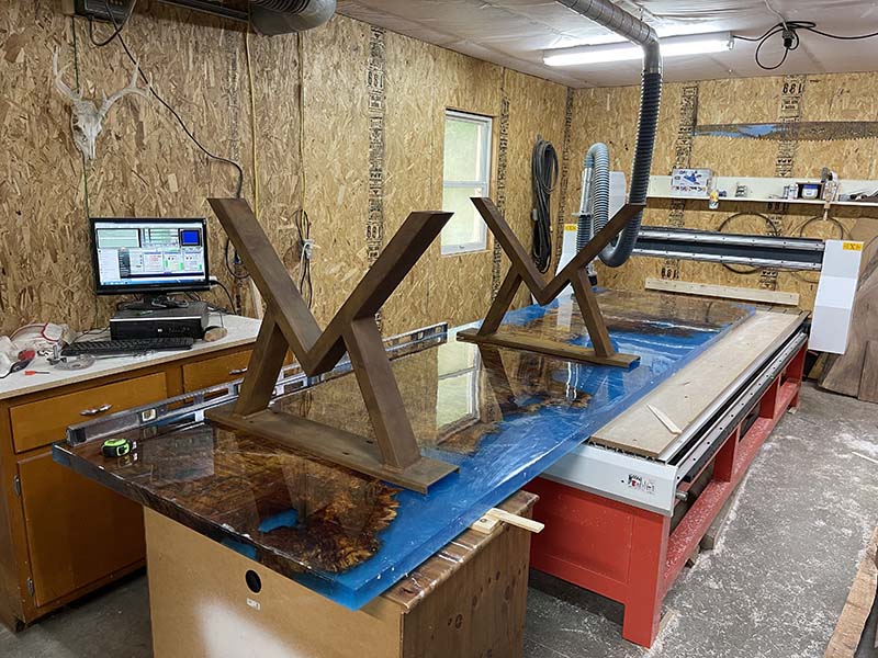 Cottonwood Epoxy Conference Table photo 6