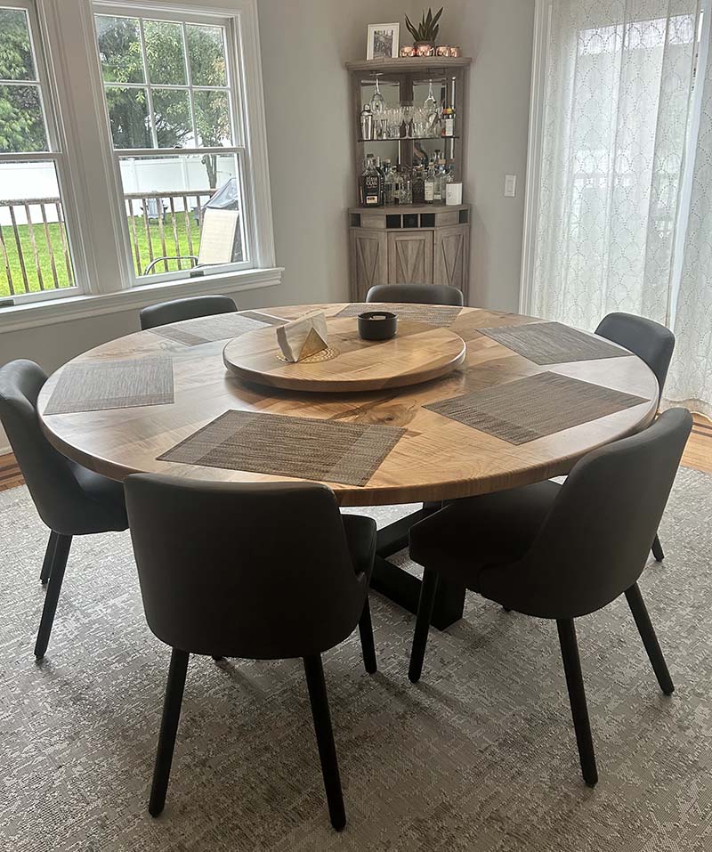 Round Maple Table