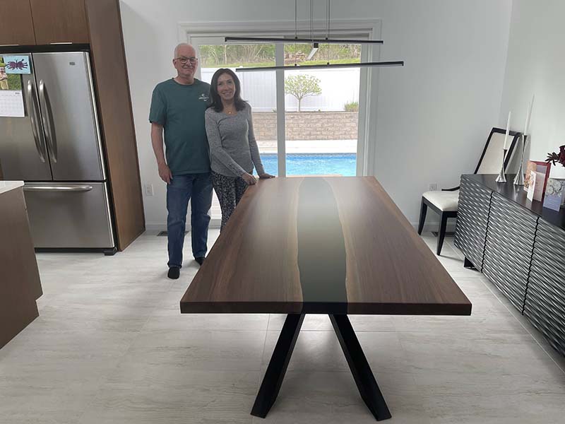 The Straight Modern Epoxy Table photo 4