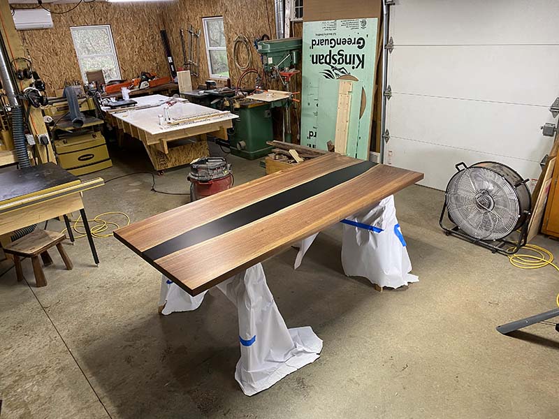 The Straight Modern Epoxy Table photo 6