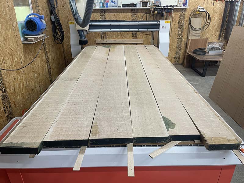 White Oak Plank Table photo 2